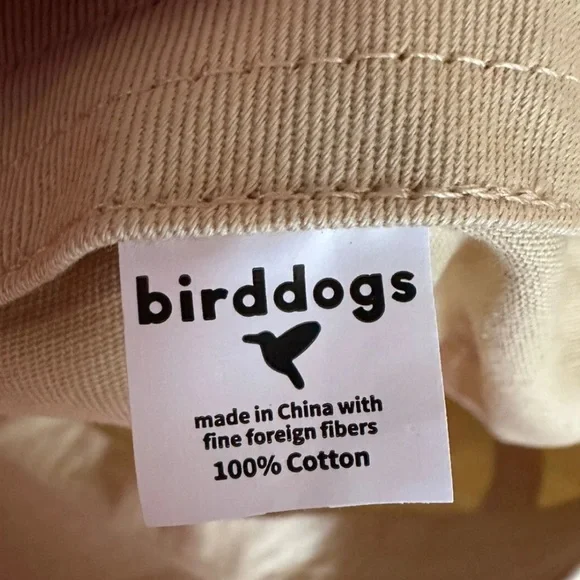 birddogs Unisex Adult Free The Bird Beige Strapback Hat Embroidered Logo - Picture 5 of 5